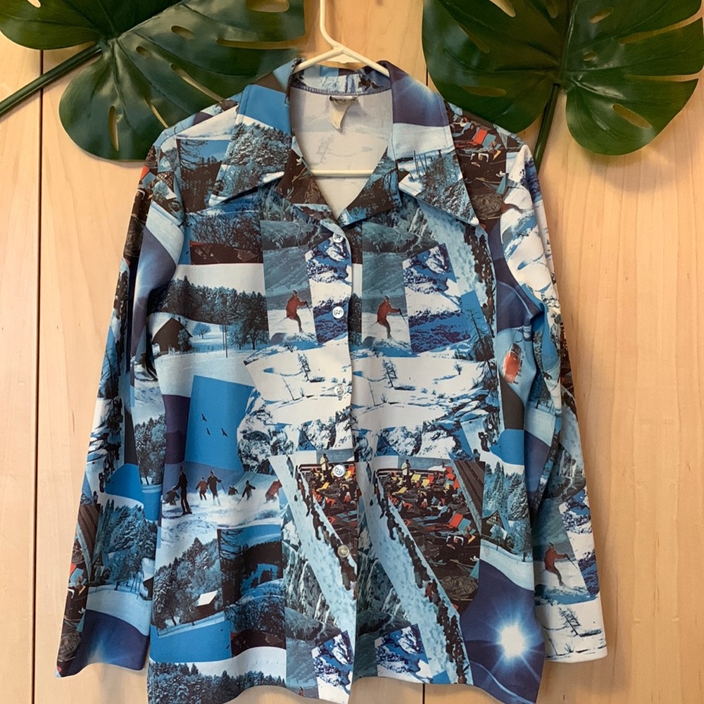 Retro 70’s Skier button up
